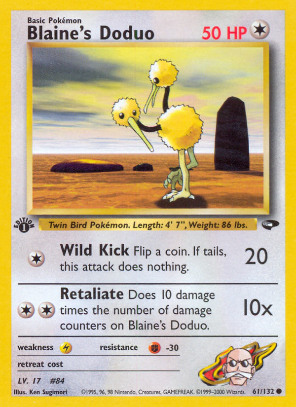 Blaine's Doduo – Gym Challenge 61/132 Pokémon card