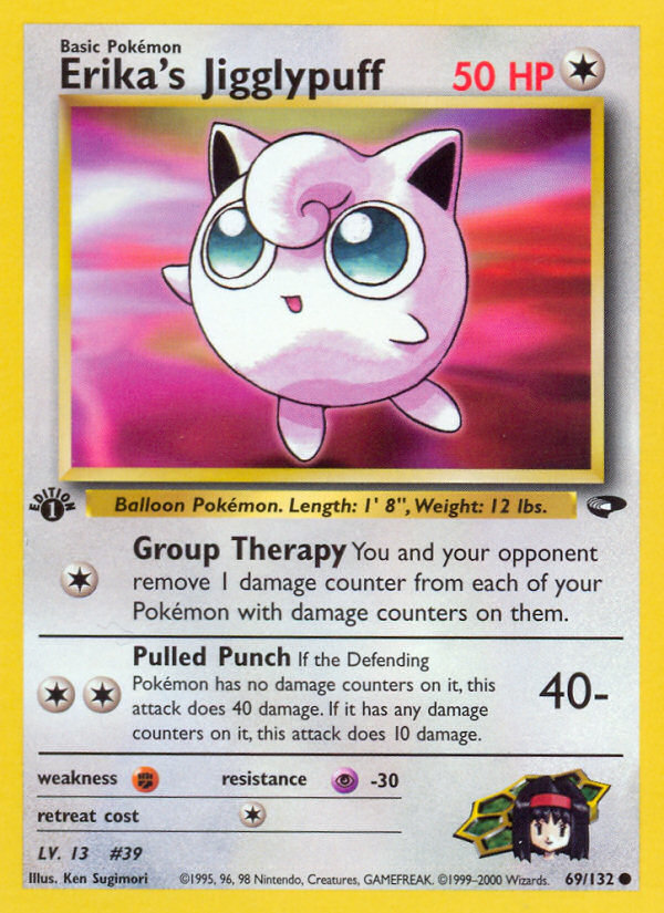 Erika's Jigglypuff – Gym Challenge 69/132 Pokémon card