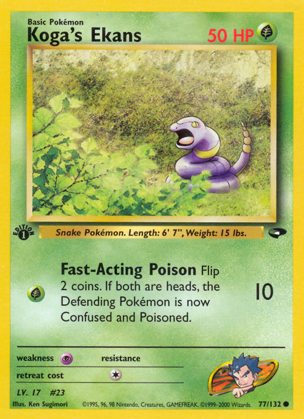 Koga's Ekans – Gym Challenge 77/132 Pokémon card
