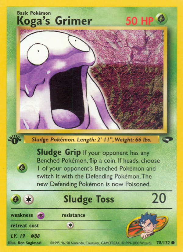 Koga's Grimer – Gym Challenge 78/132 Pokémon card