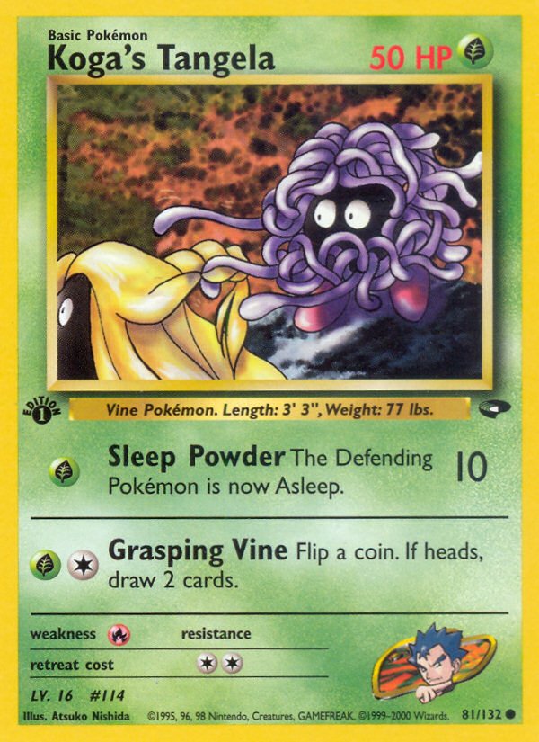 Koga's Tangela – Gym Challenge 81/132 Pokémon card