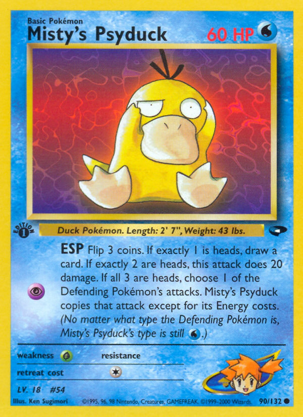 Misty's Psyduck – Gym Challenge 90/132 Pokémon card
