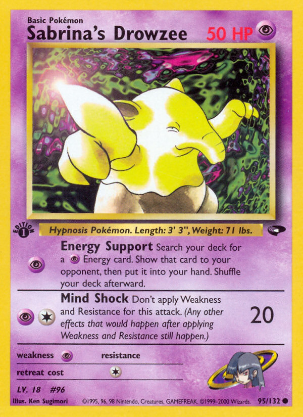 Sabrina's Drowzee – Gym Challenge 95/132 Pokémon card