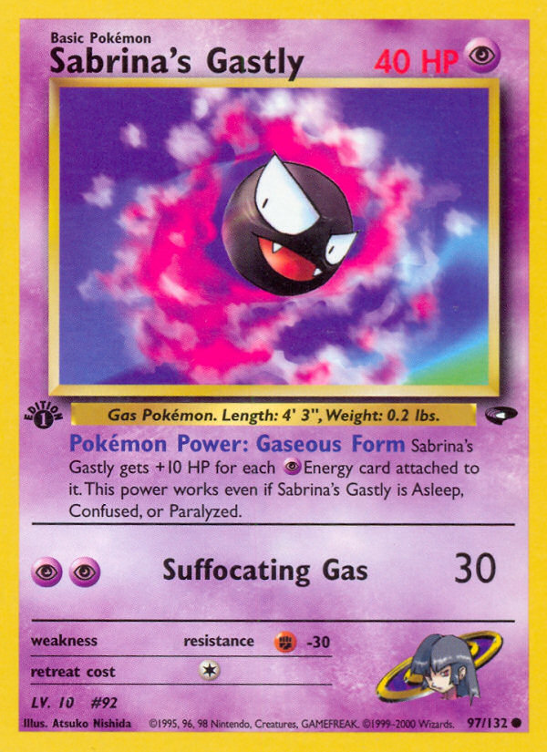 Sabrina's Gastly – Gym Challenge 97/132 Pokémon card