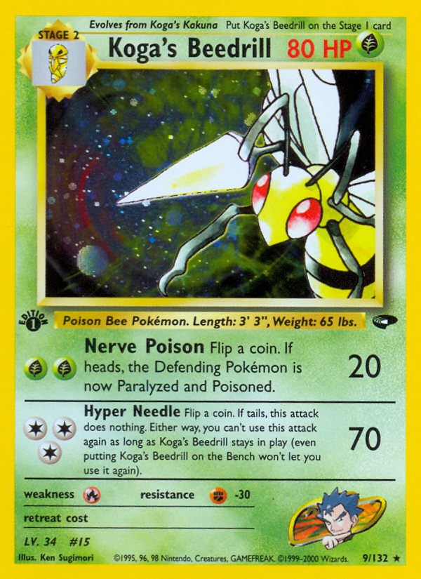Koga's Beedrill – Gym Challenge 9/132 Pokémon card