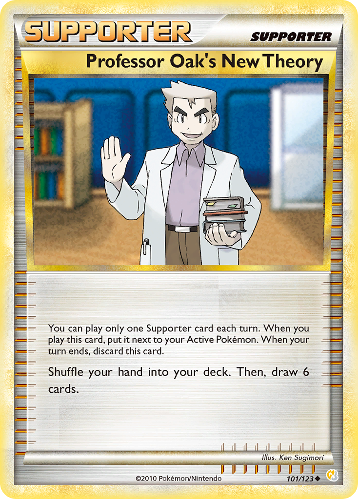 Professor Oak's New Theory – HeartGold & SoulSilver 101/123 Pokémon card
