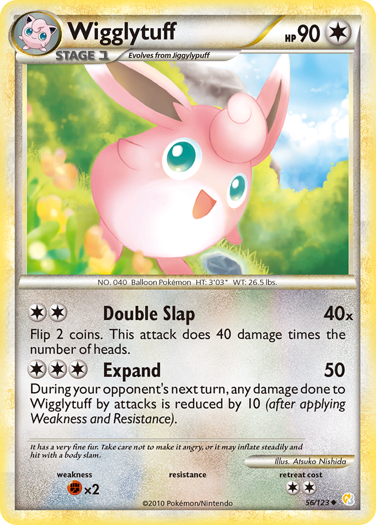 Wigglytuff – HeartGold & SoulSilver 56/123 Pokémon card
