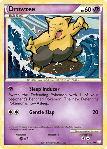 Drowzee - HeartGold & SoulSilver 62