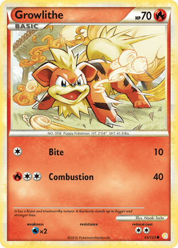 Growlithe - HeartGold & SoulSilver 65