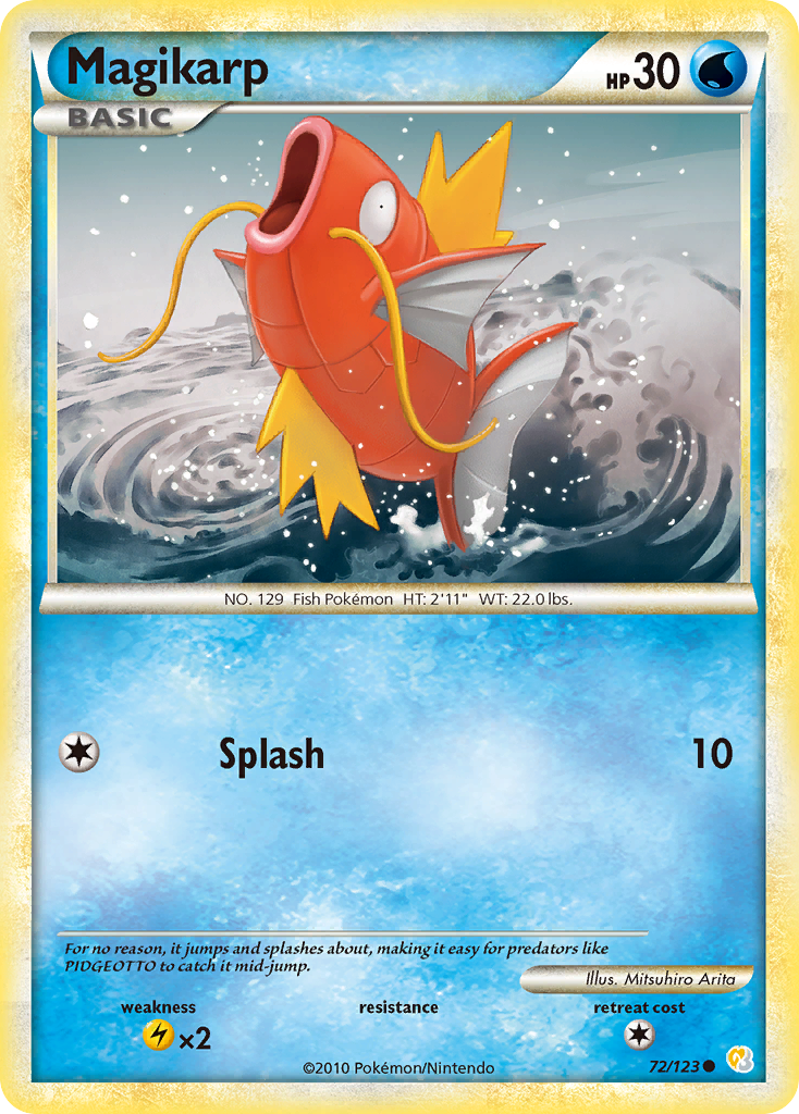 Magikarp – HeartGold & SoulSilver 72/123 Pokémon card