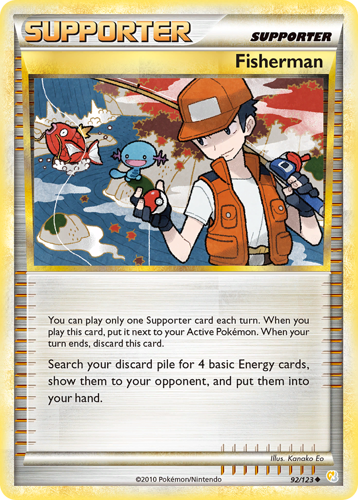 Fisherman – HeartGold & SoulSilver 92/123 Pokémon card