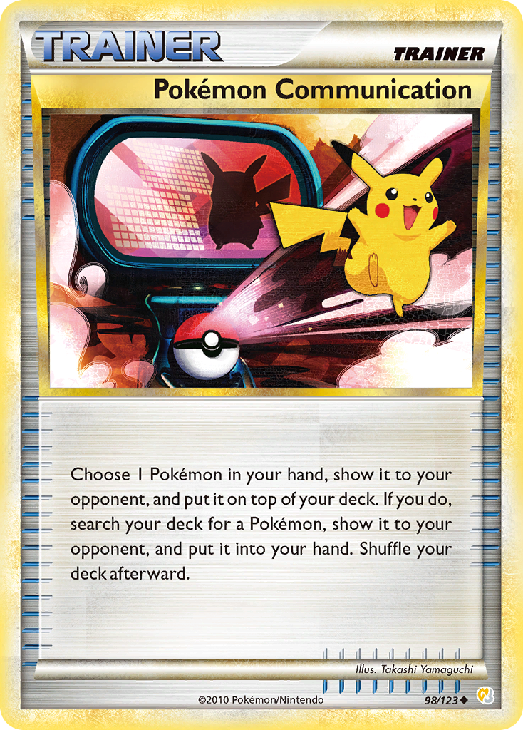 Pokémon Communication – HeartGold & SoulSilver 98/123 Pokémon card