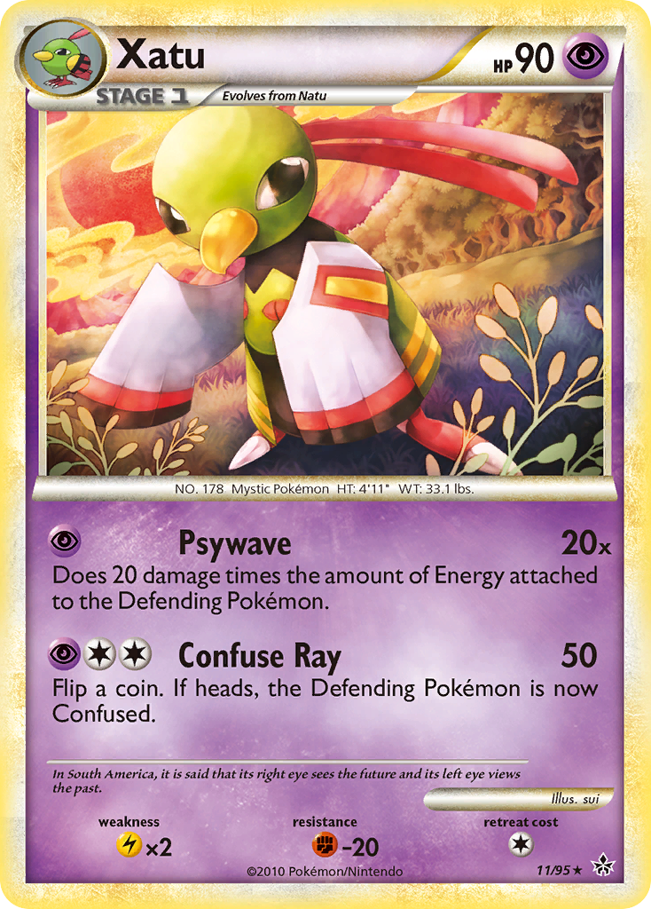 Xatu – HS—Unleashed 11/95 Pokémon card