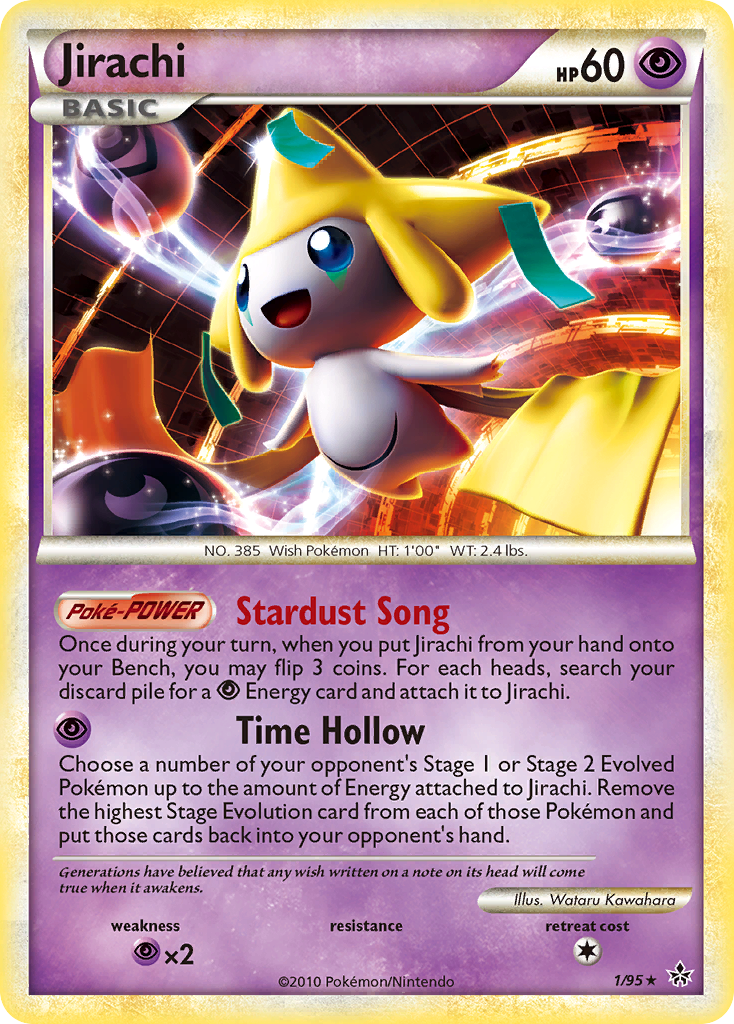 Jirachi – HS—Unleashed 1/95 Pokémon card