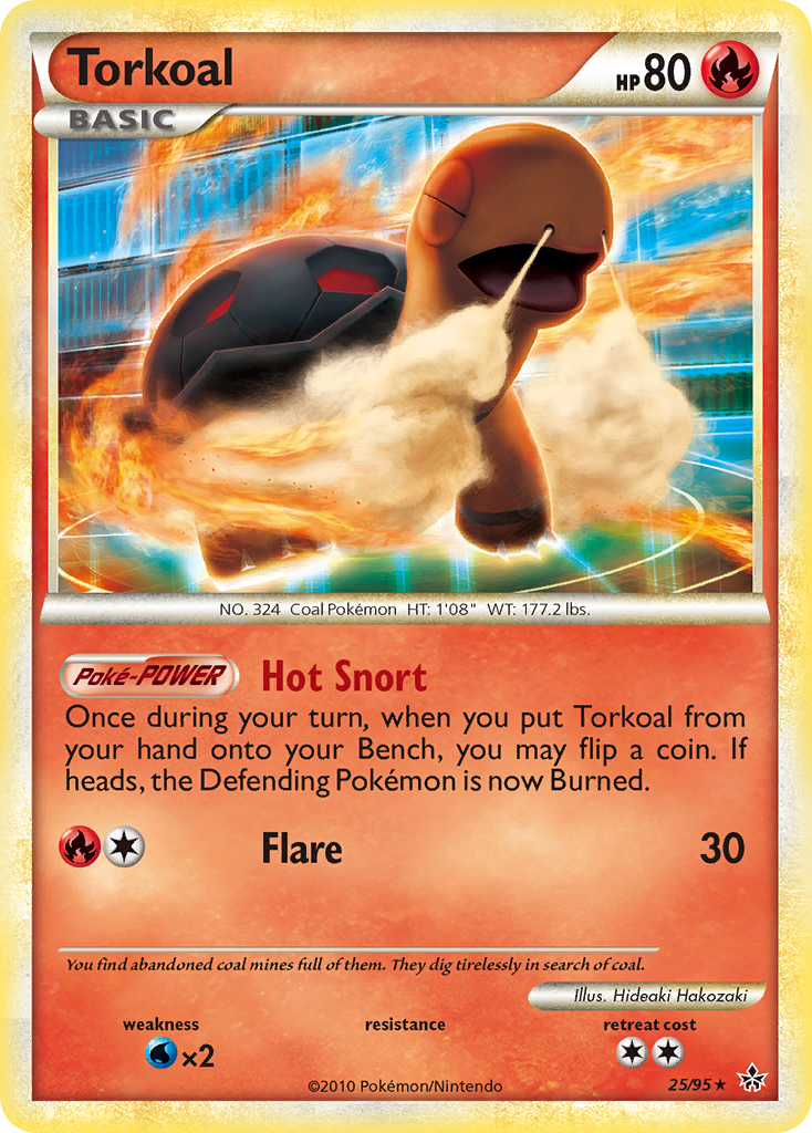 Torkoal – HS—Unleashed 25/95 Pokémon card