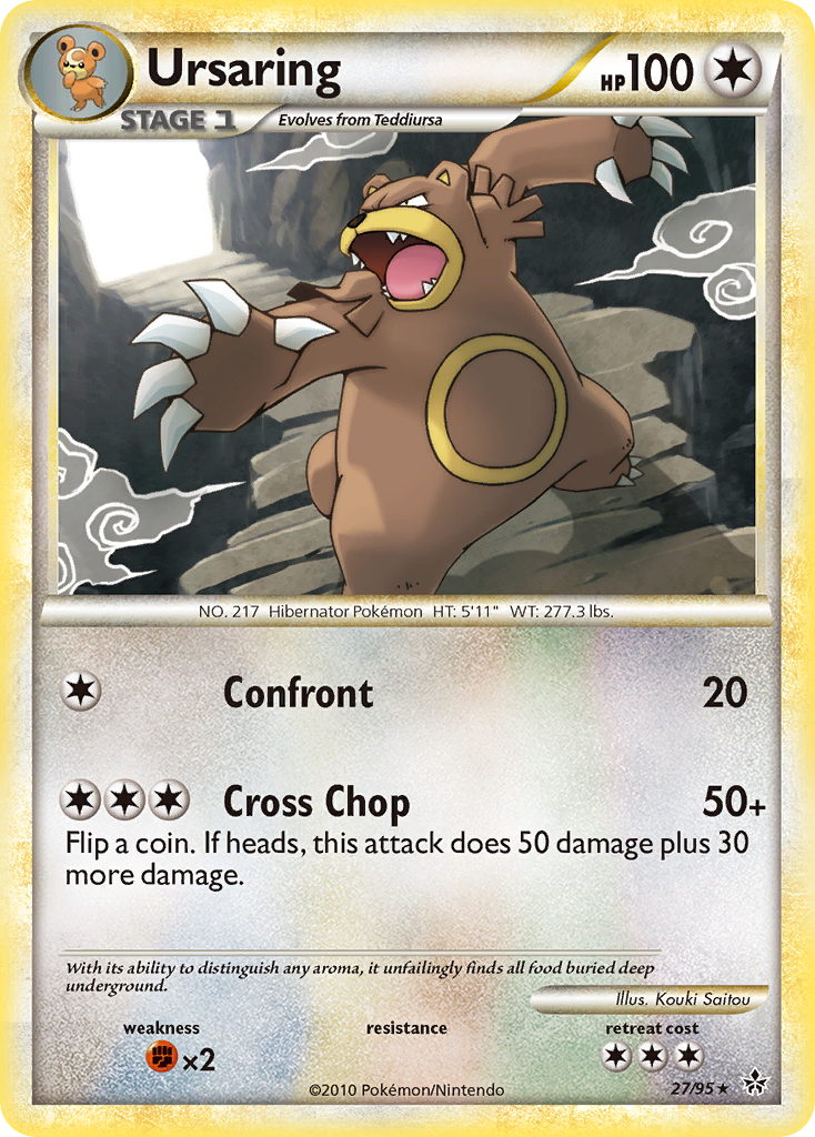 Ursaring – HS—Unleashed 27/95 Pokémon card