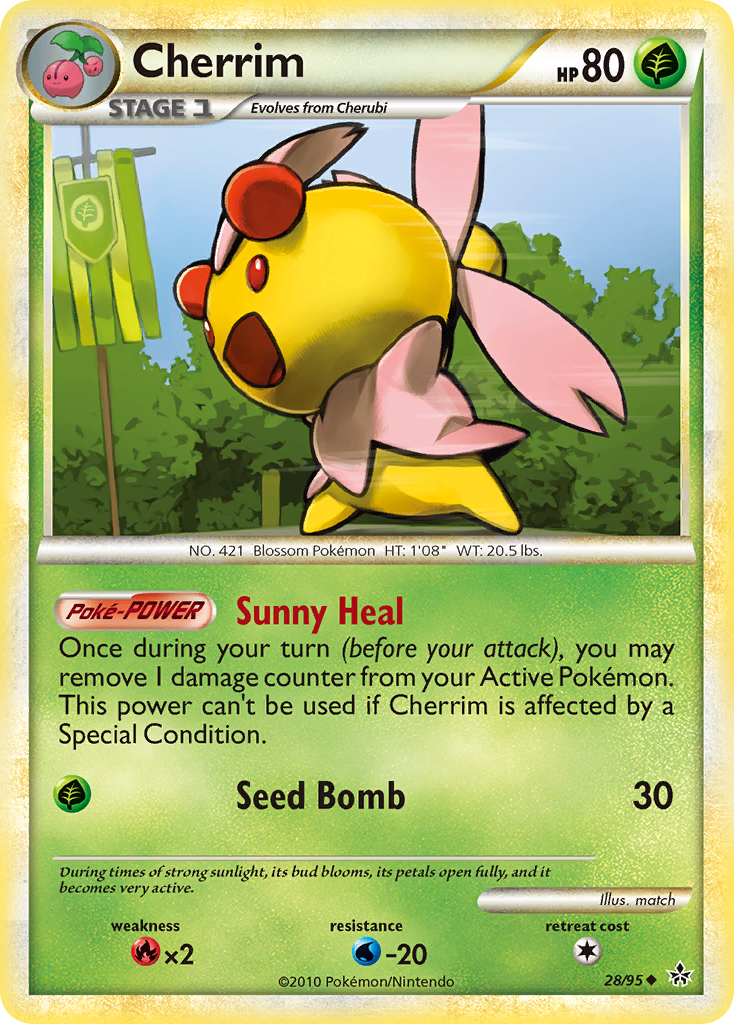 Cherrim – HS—Unleashed 28/95 Pokémon card