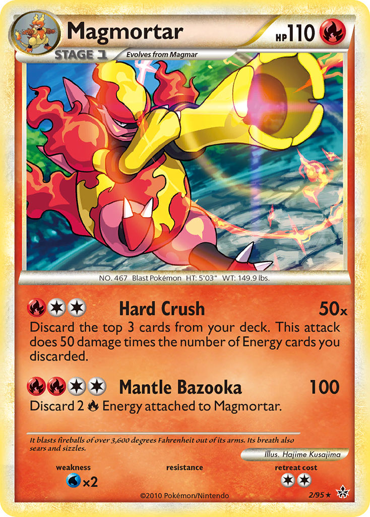 Magmortar – HS—Unleashed 2/95 Pokémon card