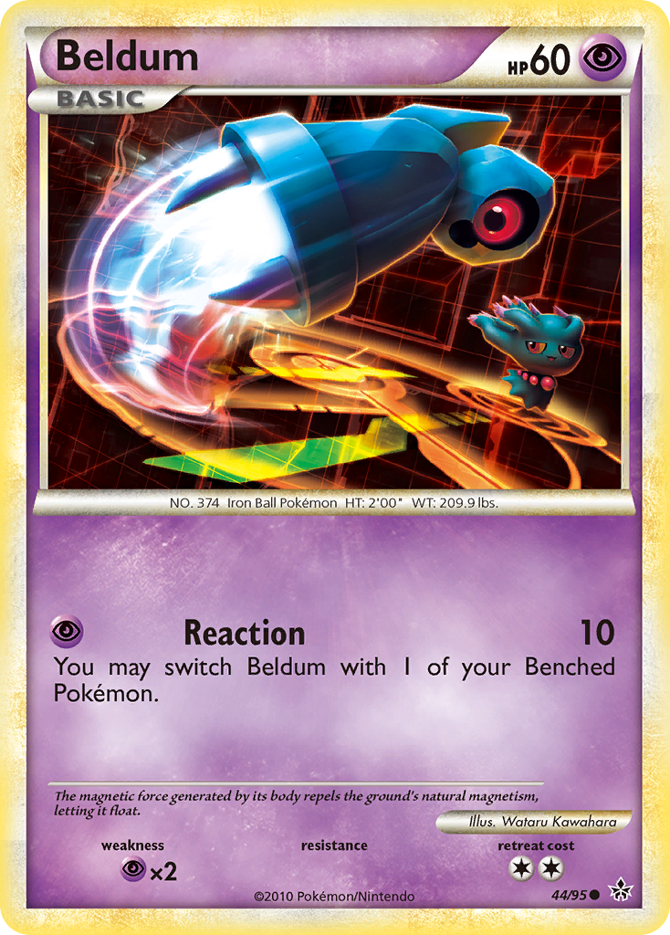Beldum – HS—Unleashed 44/95 Pokémon card