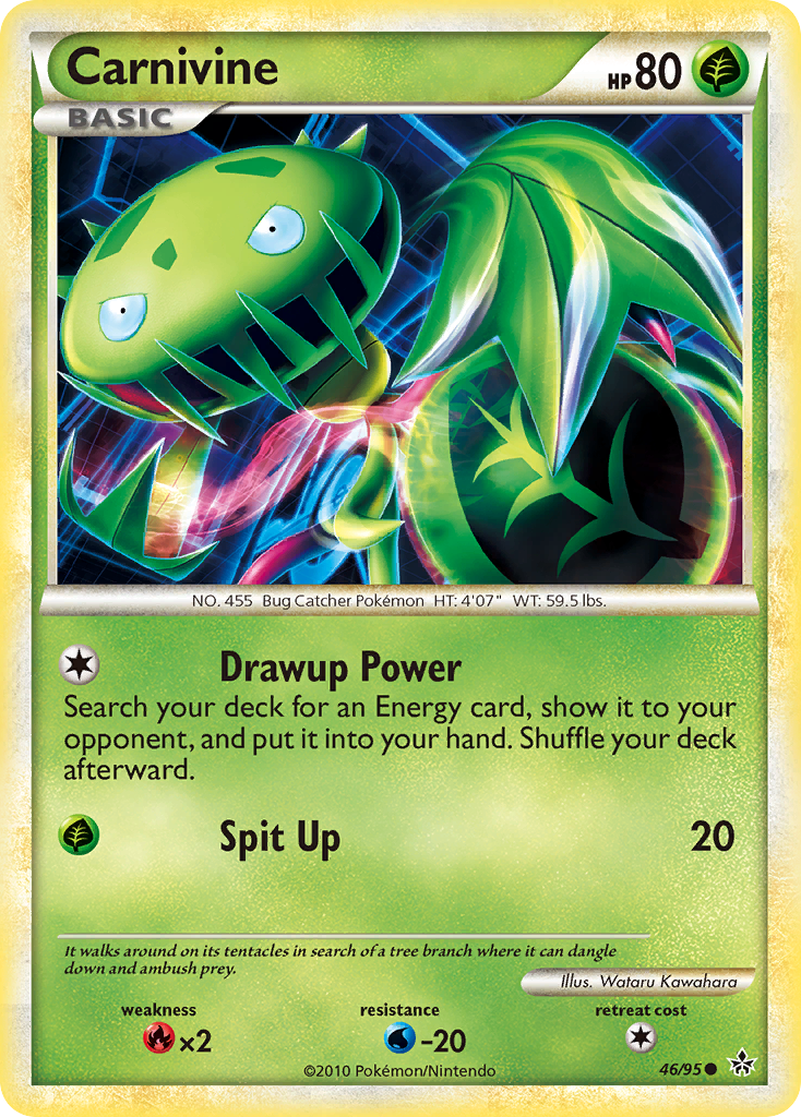 Carnivine – HS—Unleashed 46/95 Pokémon card