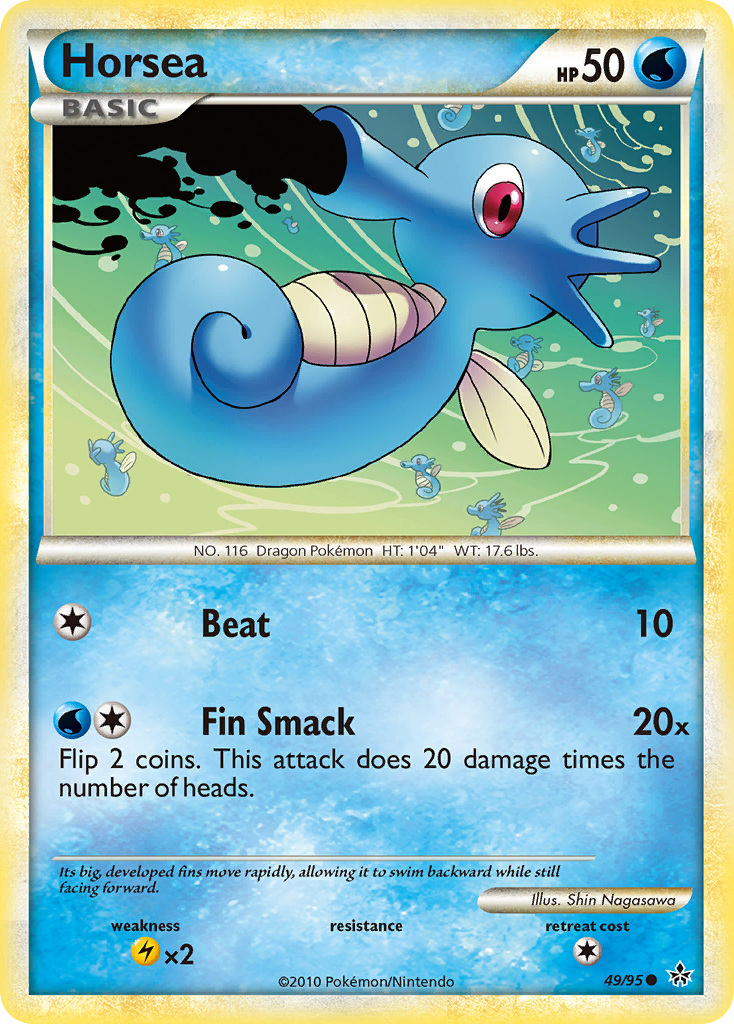 Horsea – HS—Unleashed 49/95 Pokémon card