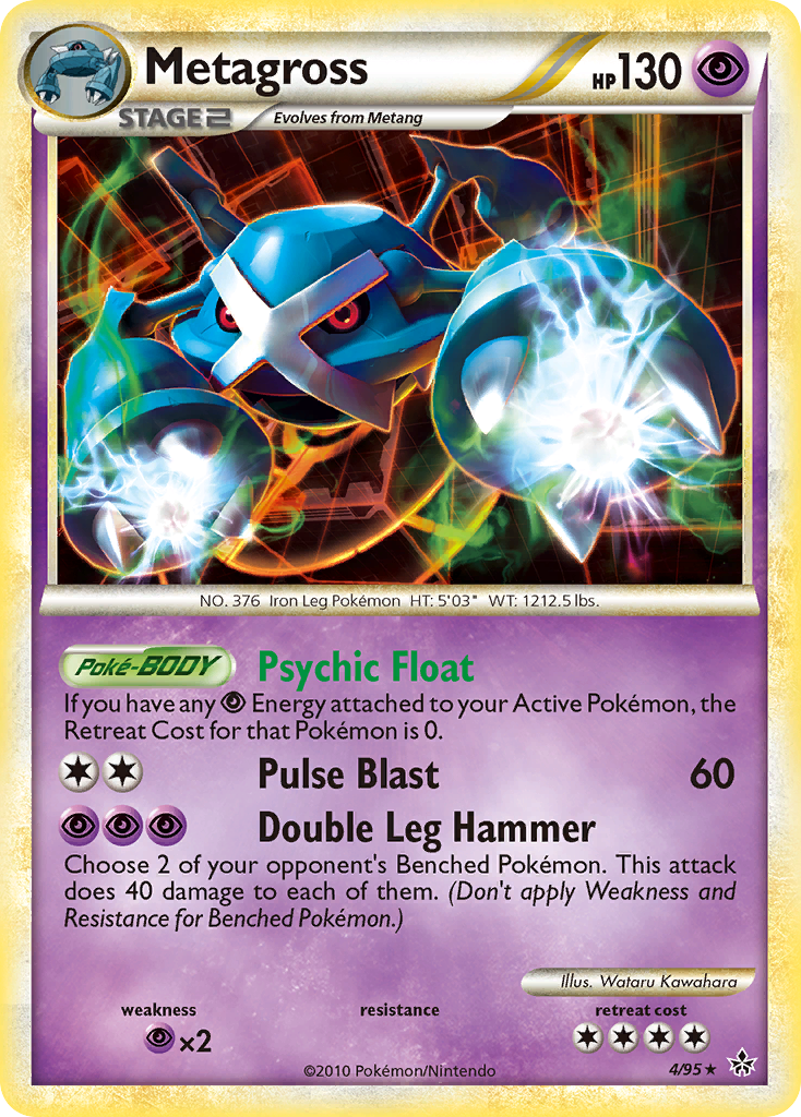 Metagross – HS—Unleashed 4/95 Pokémon card