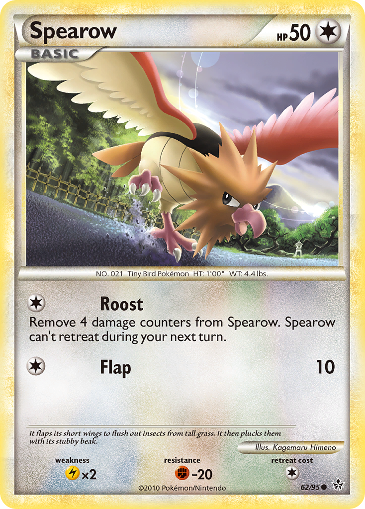 Spearow – HS—Unleashed 62/95 Pokémon card