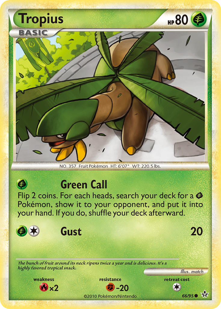 Tropius – HS—Unleashed 66/95 Pokémon card