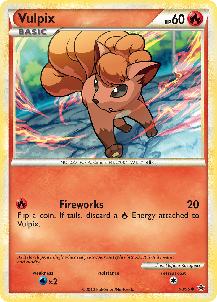 Vulpix – HS—Unleashed 68/95 Pokémon card