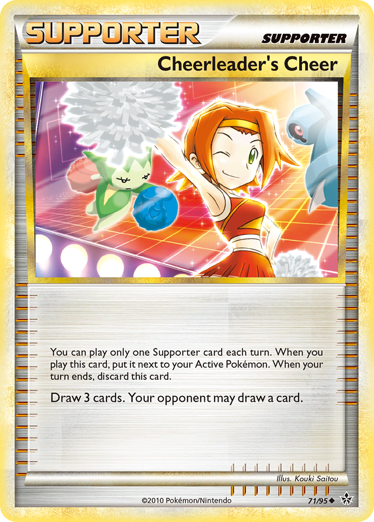 Cheerleader's Cheer – HS—Unleashed 71/95 Pokémon card