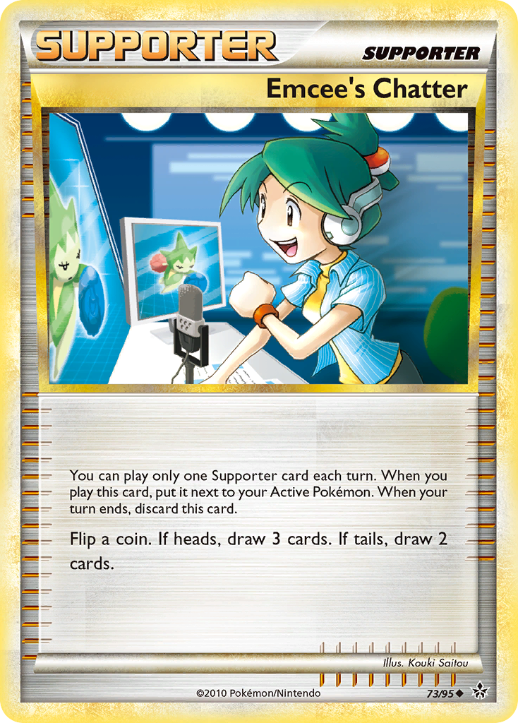 Emcee's Chatter – HS—Unleashed 73/95 Pokémon card