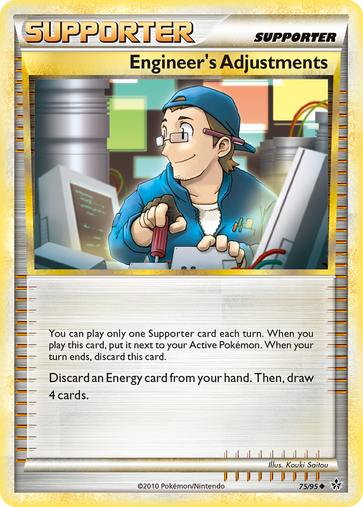 Engineer's Adjustments – HS—Unleashed 75/95 Pokémon card