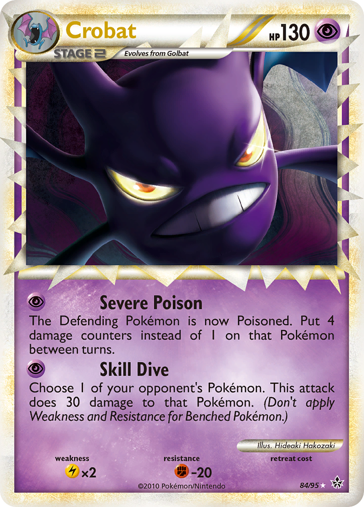 Crobat – HS—Unleashed 84/95 Pokémon card