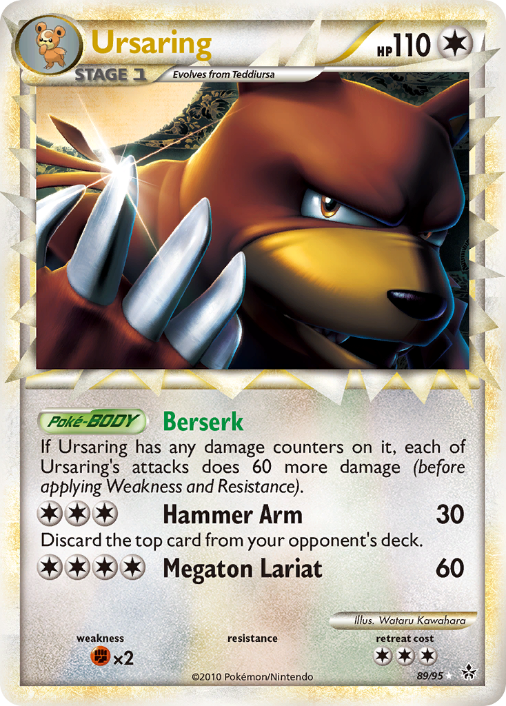 Ursaring – HS—Unleashed 89/95 Pokémon card