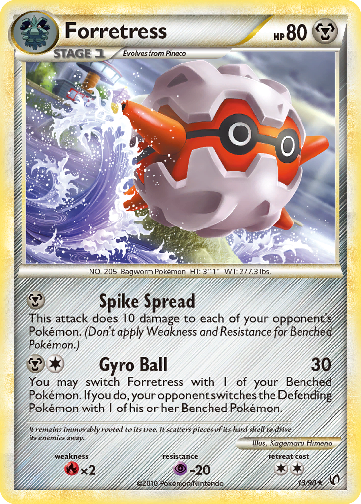Forretress – HS—Undaunted 13/90 Pokémon card