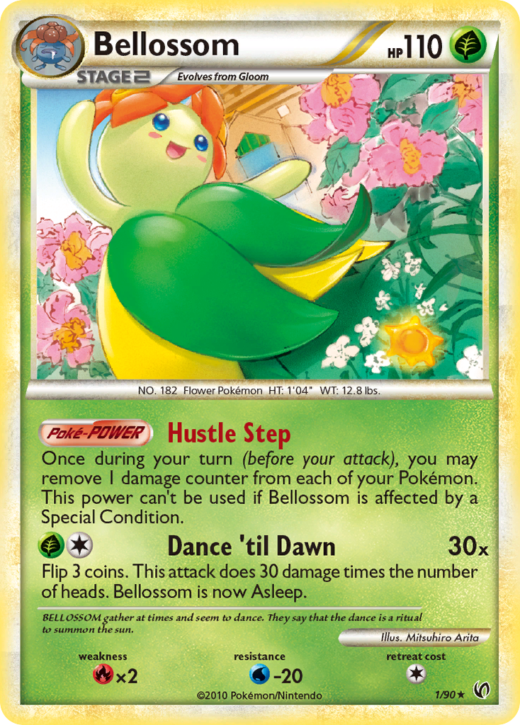 Bellossom – HS—Undaunted 1/90 Pokémon card