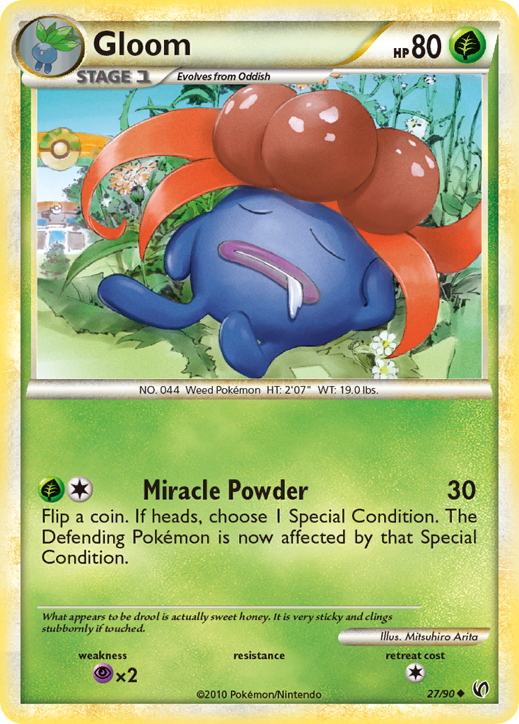 Gloom – HS—Undaunted 27/90 Pokémon card