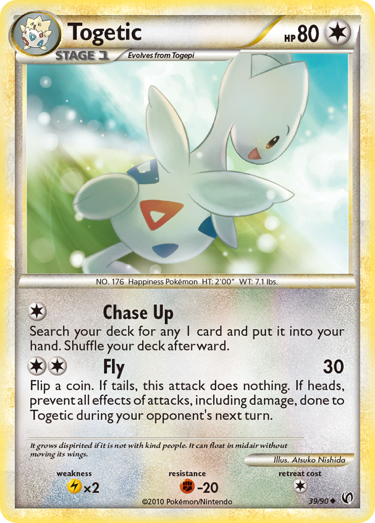 Togetic – HS—Undaunted 39/90 Pokémon card