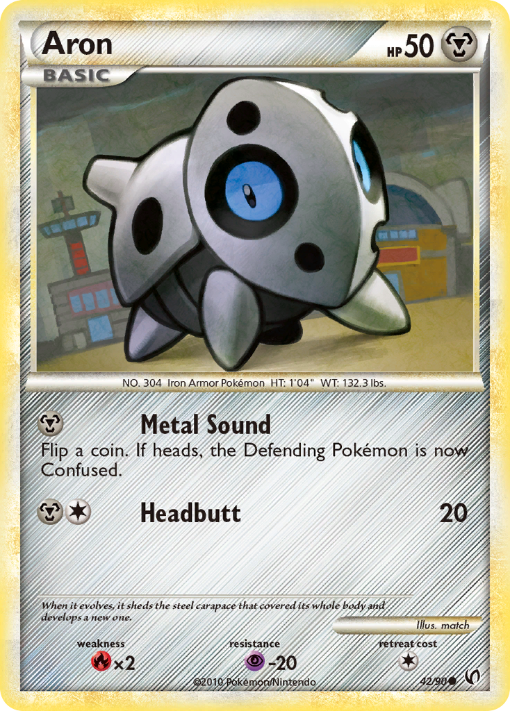 Aron – HS—Undaunted 42/90 Pokémon card