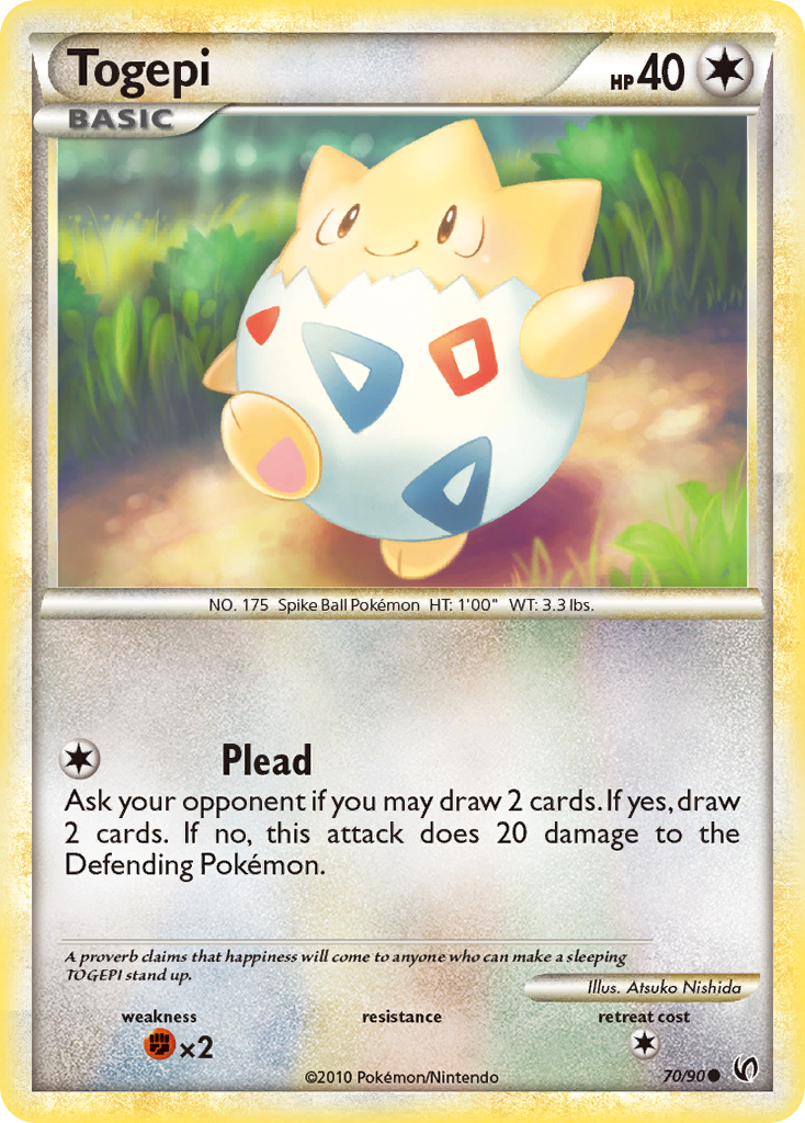 Togepi – HS—Undaunted 70/90 Pokémon card