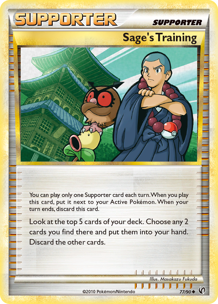 Sage's Training – HS—Undaunted 77/90 Pokémon card