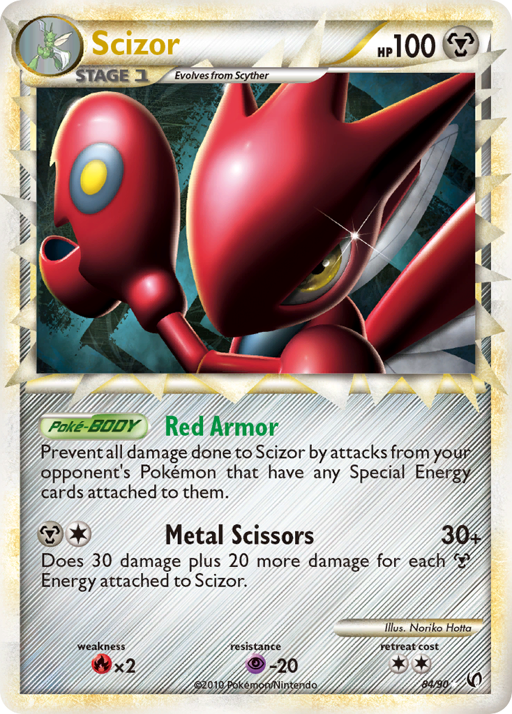 Scizor – HS—Undaunted 84/90 Pokémon card