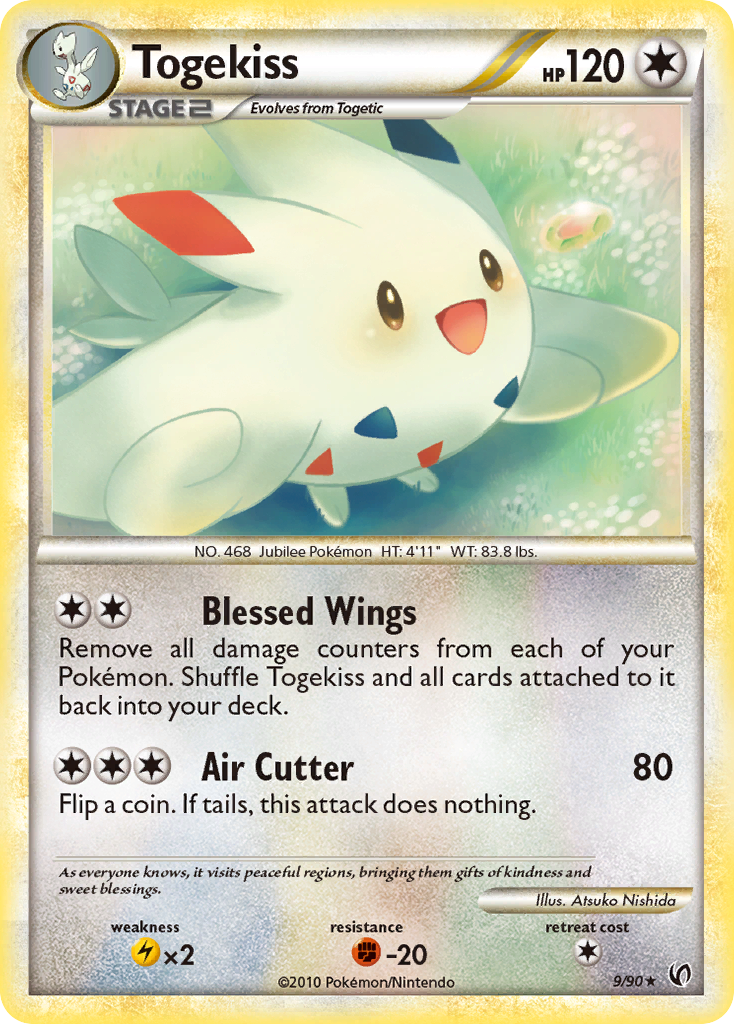 Togekiss – HS—Undaunted 9/90 Pokémon card