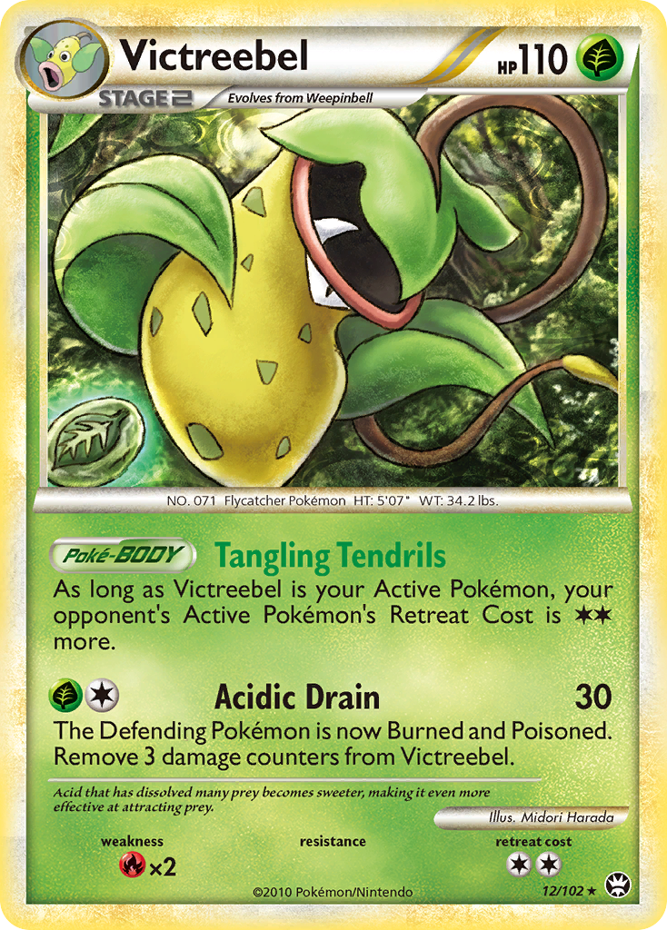 Victreebel – HS—Triumphant 12/102 Pokémon card