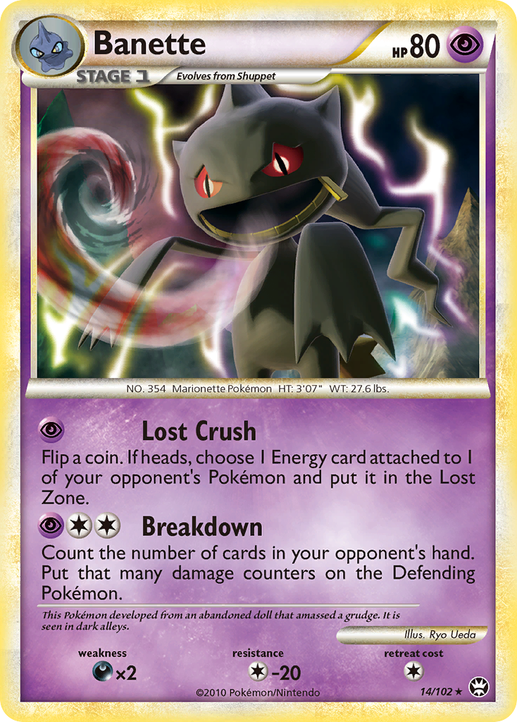 Banette – HS—Triumphant 14/102 Pokémon card