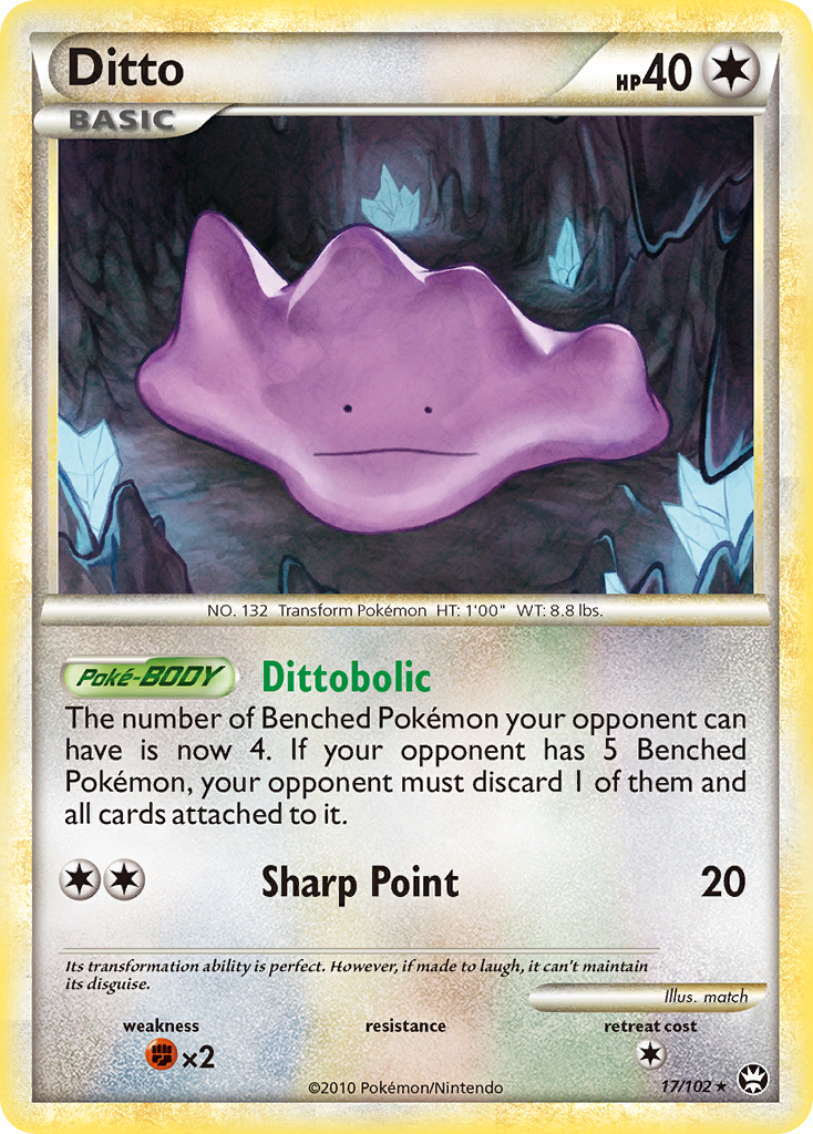 Ditto – HS—Triumphant 17/102 Pokémon card