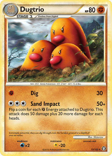 Dugtrio - HS—Triumphant 19