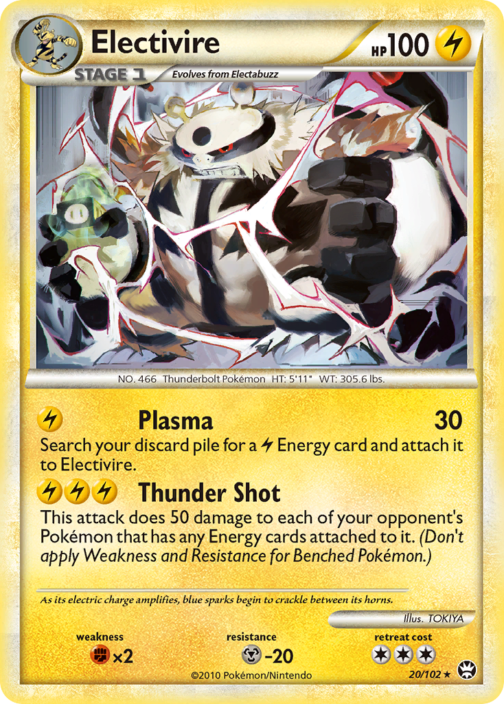 Electivire – HS—Triumphant 20/102 Pokémon card