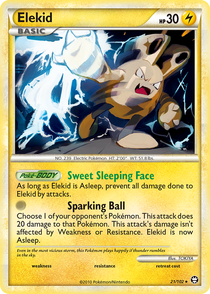 Elekid – HS—Triumphant 21/102 Pokémon card
