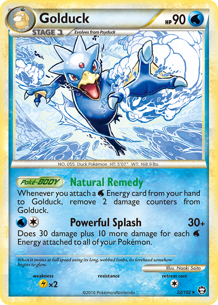 Golduck – HS—Triumphant 22/102 Pokémon card